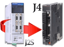 Mitsubishi MR-J2S to MR-J4 Servo Amplifier and Motor Migration