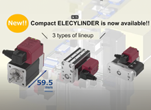 IAI Compact ELECYLINDER® Application Example - Printing Process Line for Cover Parts