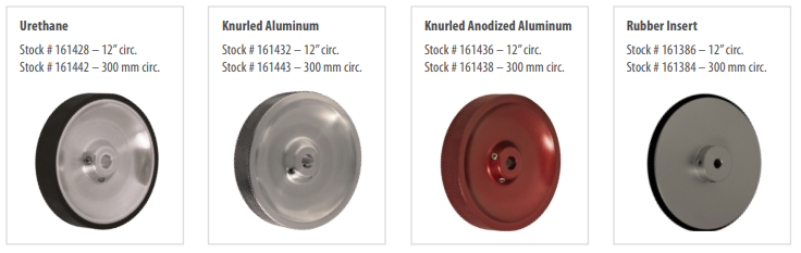 measuring wheel: Urethane, Knurled Aluminum, Knurled Anodized Aluminum, Rubber Insert