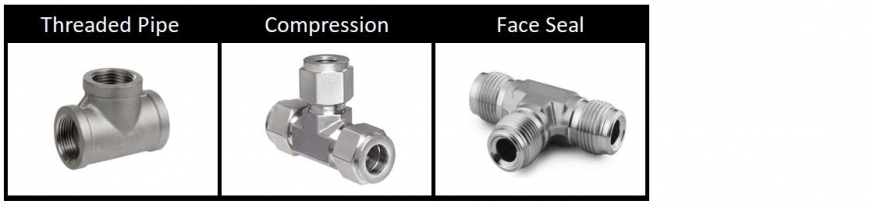 Fittings: NPT to compression to Face Seal 